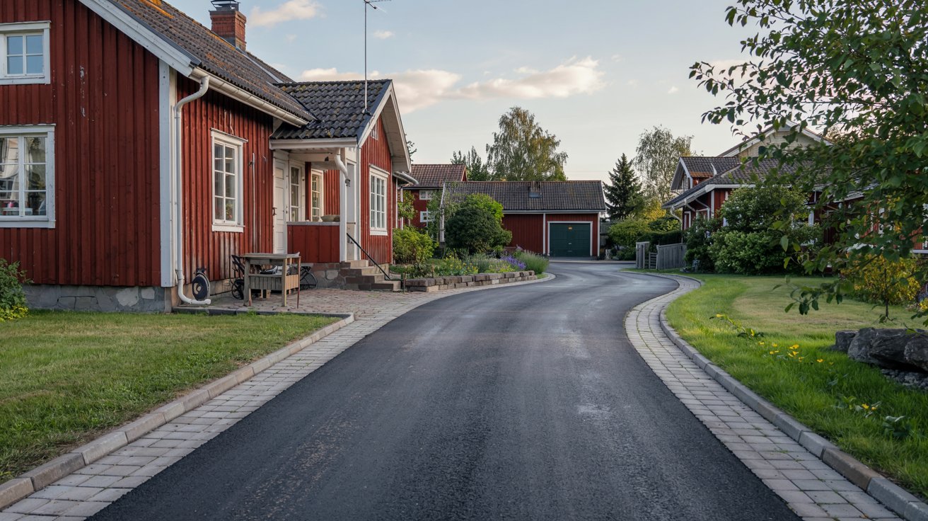 uppfart asfaltera ()