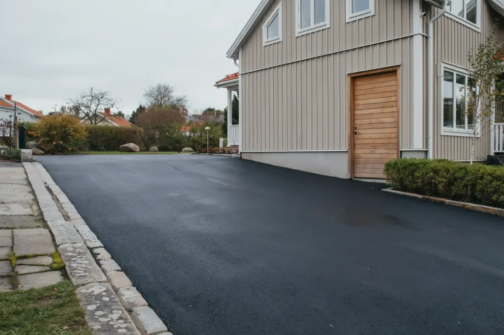 asfaltera garageuppfarten r tt s v ljer du tjocklek lutning och finish f r ett h llbart resultat